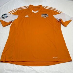 MLS Houston Dynamo 2016 Adidas Climacool Soccer Jersey Men’s Size XL Orange